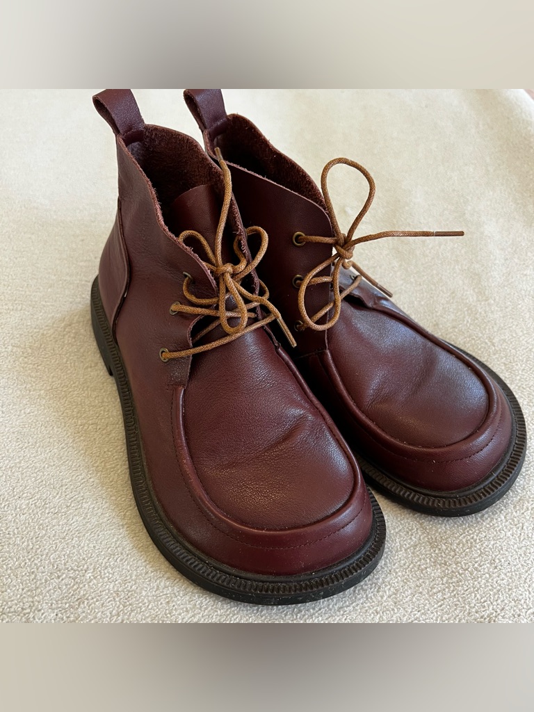 Dwarves Handmade Leather Lace Up Ankle Boots Brown Size 7 — image 7 of 8